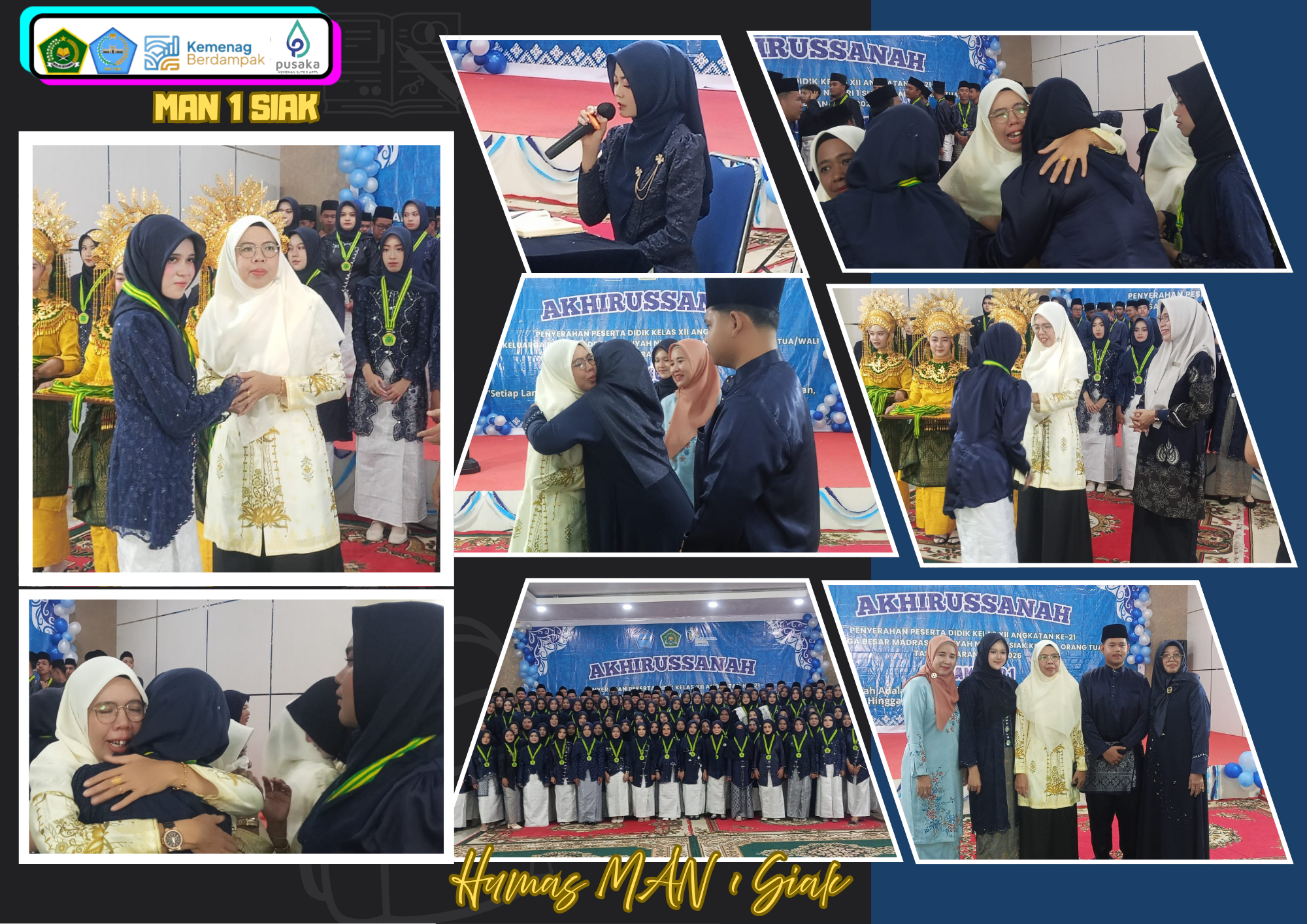 Penuh Haru, MAN 1 Siak Gelar Akhirussanah Angkatan ke-21