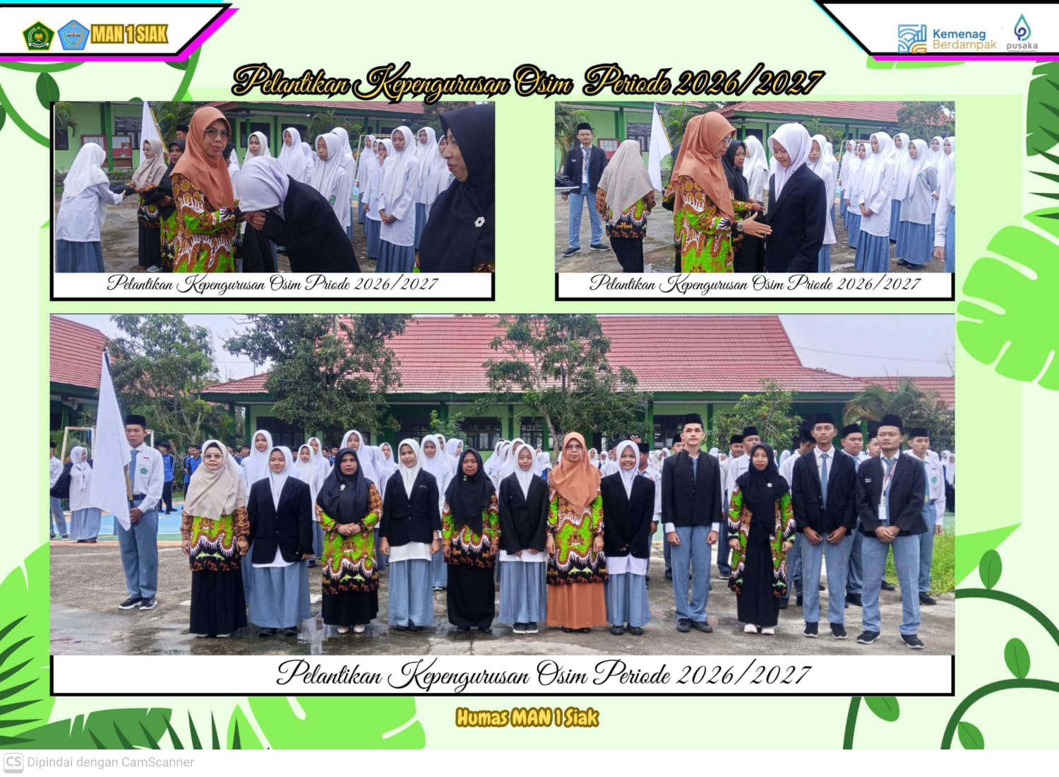 MAN 1 Siak Lantik Pengurus OSIM Periode 2026/2027