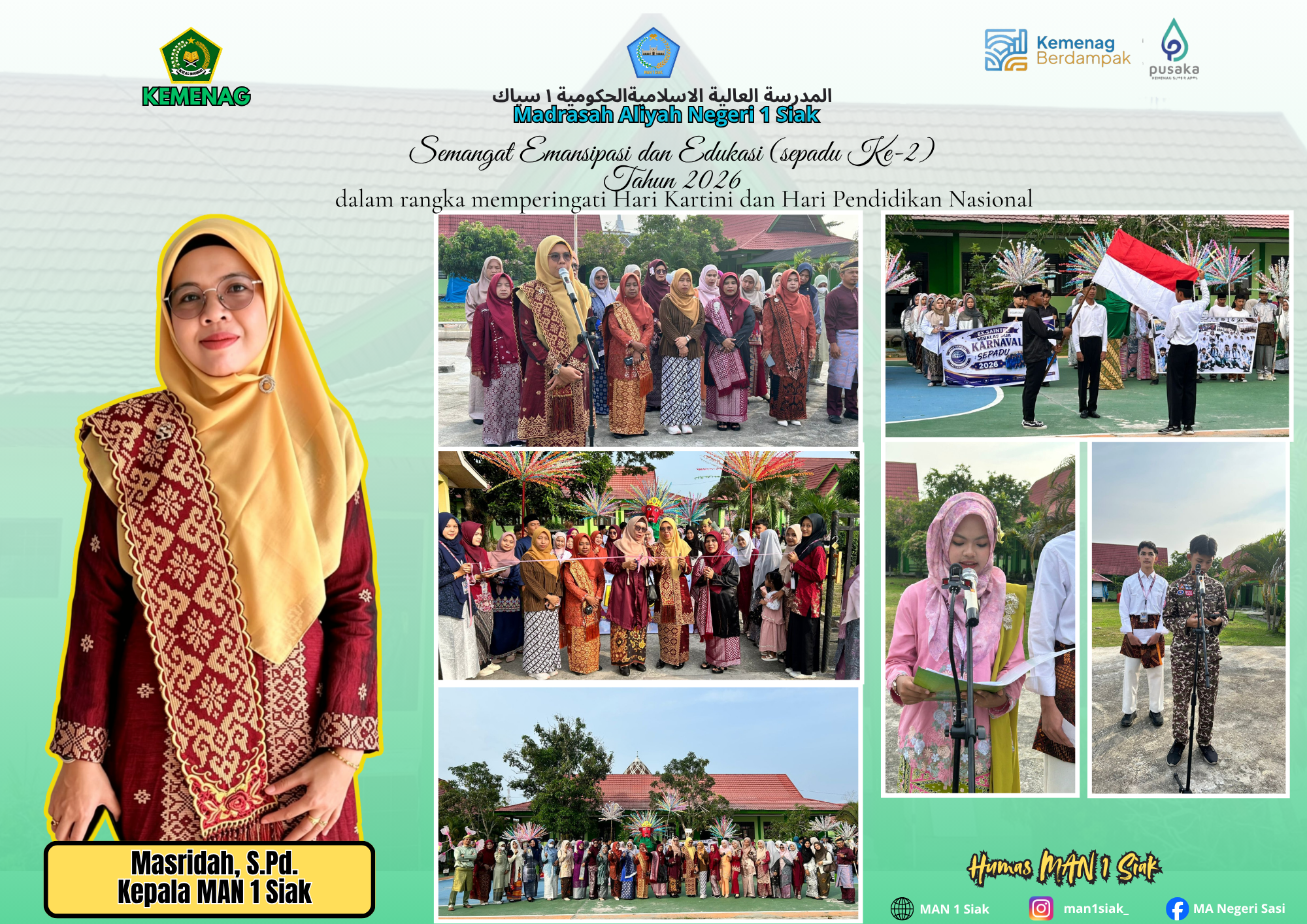 MAN 1 Siak Gelar Kegiatan Semangat Emansipasi dan Edukasi (SEPADU) Ke-2 Tahun 2026