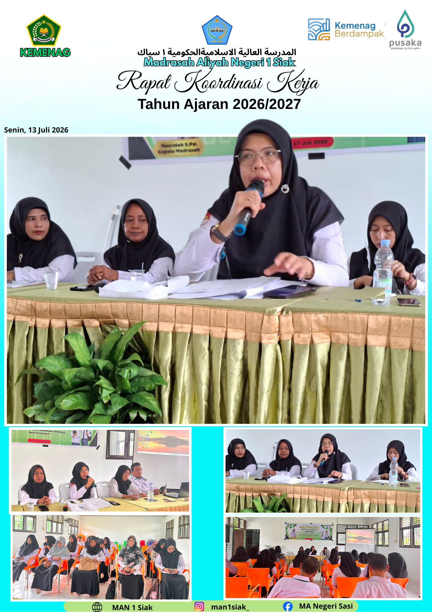 MAN 1 Siak Gelar Rapat Koordinasi Kerja Tahun Ajaran 2026/2027